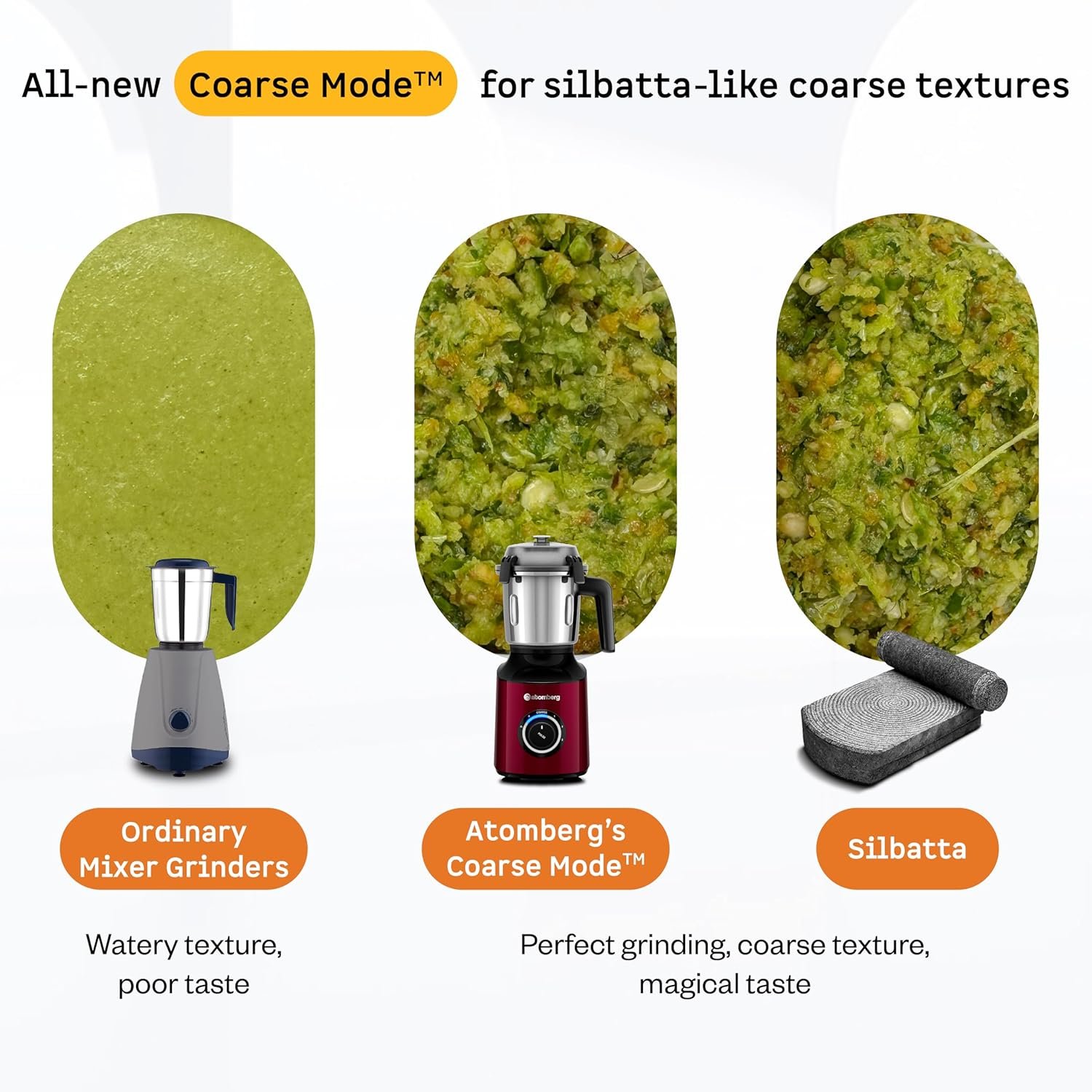 Atomberg Zenova Mixer Grinder | Unique Coarse Mode for Silbatta-like Texture | Intelligent BLDC Motor | Safety Features | 4 Jars including Chopper | Hands-Free Operation (Red Wine) - View 7