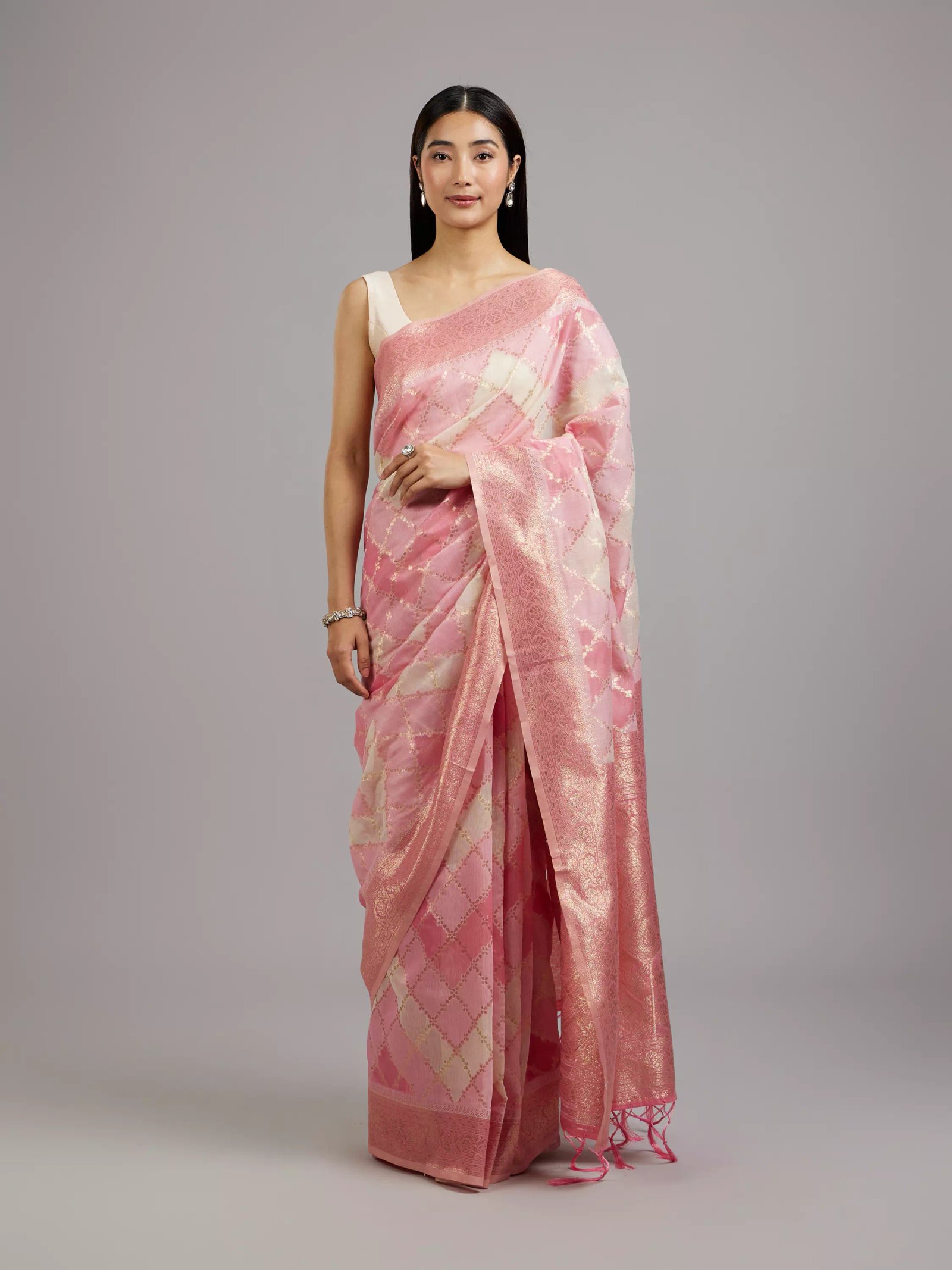 Vibrant Pink Elegance Saree - View 5